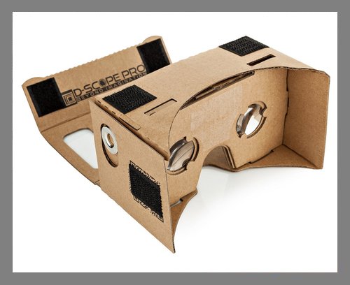 A Google Cardboard viewer