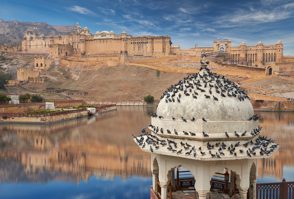 Pháo đài Amer ở ​​Jaipur, bang Rajasthan, Ấn Độ. YURY TARANIK / Shutterstock