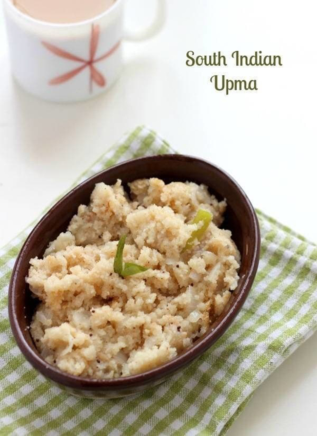 Upma (Ấn Độ) Loại cháo yến mạch này rất ngon và dễ tiêu hóa, được người Ấn Độ vô cùng yêu thích.