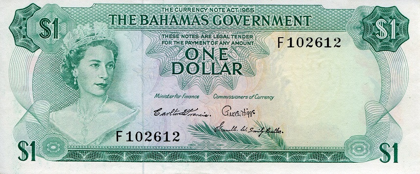 Giá trị tiền của Bahamas có giá trị bằng đồng USD