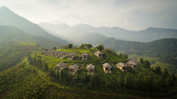 Đây là một khu nghỉ dưỡng nằm ở Sa Pa, Lào Cai. Tới đây du khách có thể trekking khám phá vườn quốc gia Hoàng Liên Sơn - một điểm du lịch sinh thái nổi tiếng của Việt Nam. Ảnh: Topas Ecolodge.
