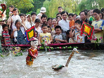 Làng múa rối nước Đào Thục - Đông Anh - Hà Nội 