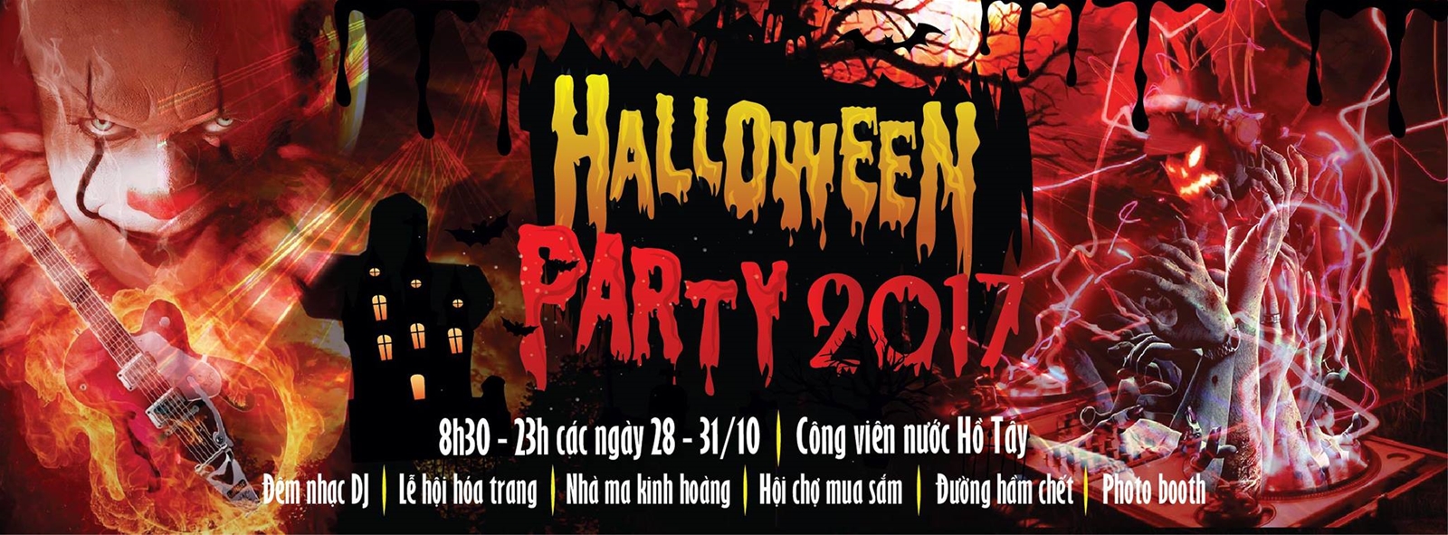 Công viên nước Hồ Tây halloween 2017 