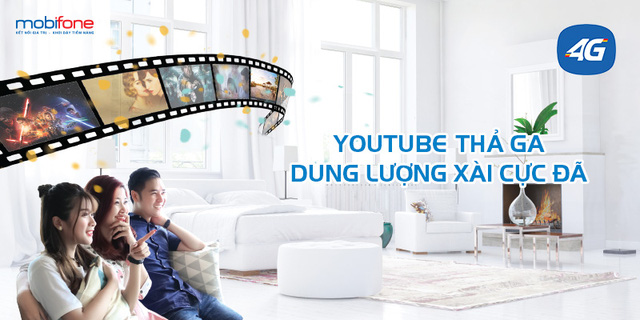 Xem phim cực đã với dịch vụ Video data trên nền tảng công nghệ 4G của MobiFone