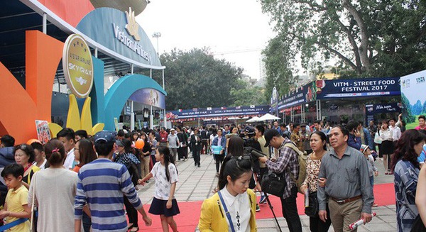 Hình ảnh trong Hội chợ Du lịch Quốc tế Việt Nam 2018.