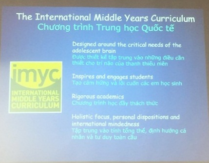 Nội dung chương trình IMYC của TH School đưa ra.