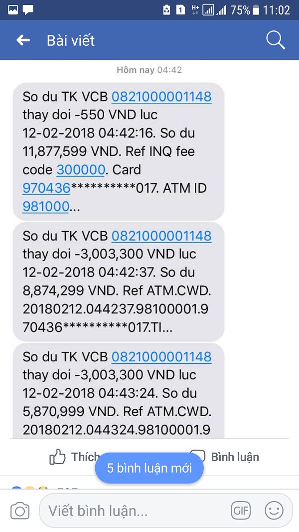 Một vụ rút tiền
