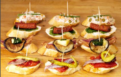 Món Pintxos đứng đầu danh sách.