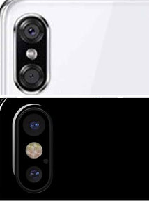 Bên trên là Motorola P30. Hình 2 là iPhone X