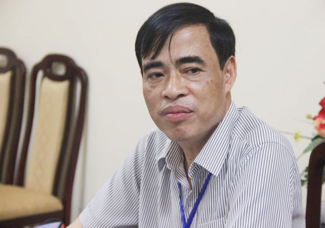 Ông Nguyễn Đức Lương cho biết khâu chấm thi ở Hòa Bình có vấn đề cần báo cáo. (Ảnh: Hoàng Lam)