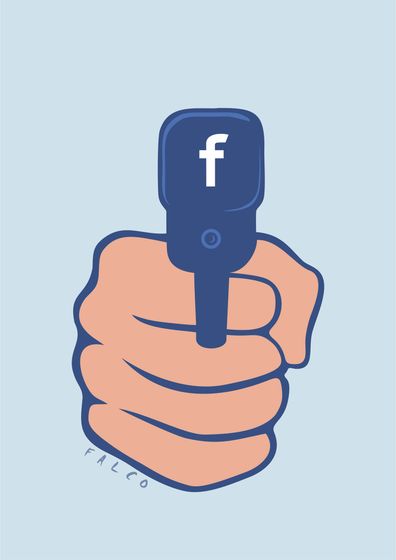 Facebook được ví như một khẩu súng cho thấy mức độ nguy hiểm của nó