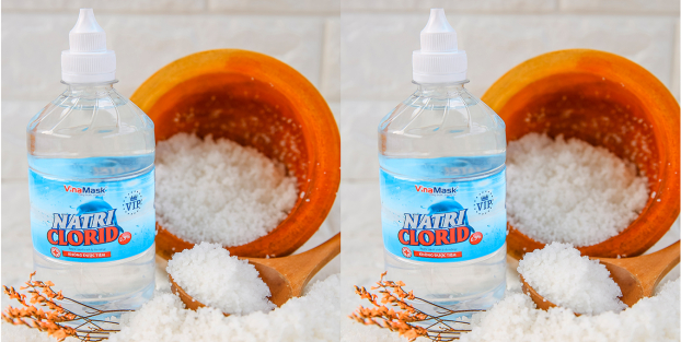 p/Nước muối sinh lý Vinamask bị thu hồi vì kém chất lượng. Ảnh minh họap/