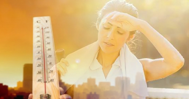 p/Nắng nóng là yếu tố thuận lợi làm tăng nguy cơ gây đột quỵ, sốc nhiệt ở những người mắc bệnh lý tim mạch, huyết áp. Ảnh minh họap/