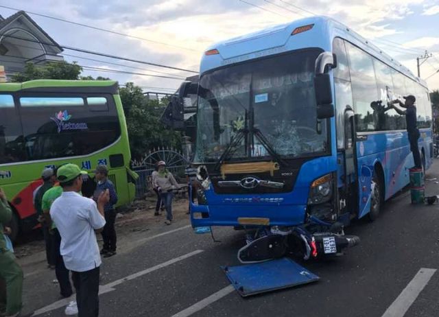 Tai nạn liên hoàn trên quốc lộ 1, đoạn qua huyện Phù Cát, tỉnh Bình Định