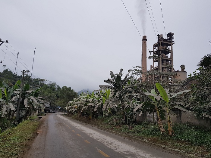 Hoạt động xả khói bụi của nhà máy đã diễn ra nhiều năm tại xã Tràng Đà, Tuyên Quang.