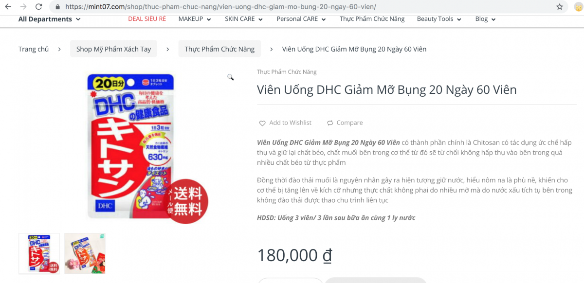 Thực phẩm chức năng cúng được cho là hàng chính hãng với mức giá siêu rẻ, công dựng tức thì trong thời gian ngắn.