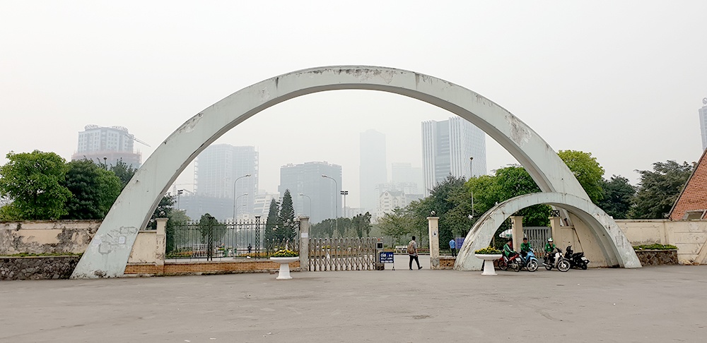 Dự án bãi đỗ xe ngầm tại công viên Cầu Giấy đang gặp phản ứng của dư luận (Ảnh TL)