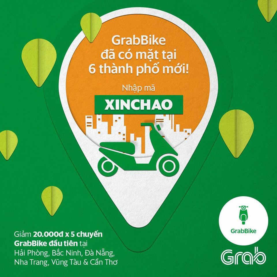 Trong thời gian qua, khi mở ứng dụng của Grab khách hàng dễ dàng nhận được các thông báo khuyến mãi nhân dịp 