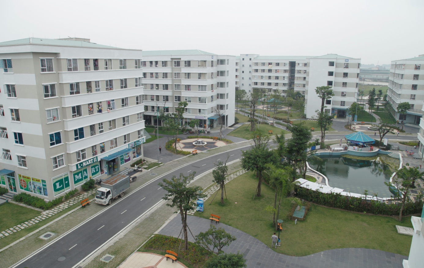 A social housing project in Gia Lam District, Hanoi.
