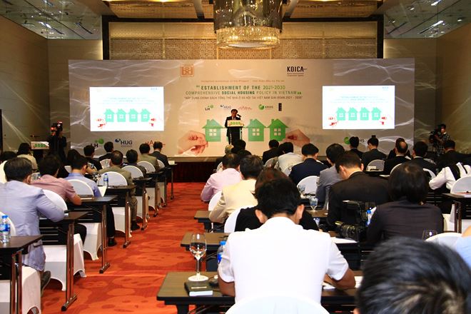 “Establishment of the 2021-2030 Comprehensive Social Housing Policy in Vietnam” seminar.