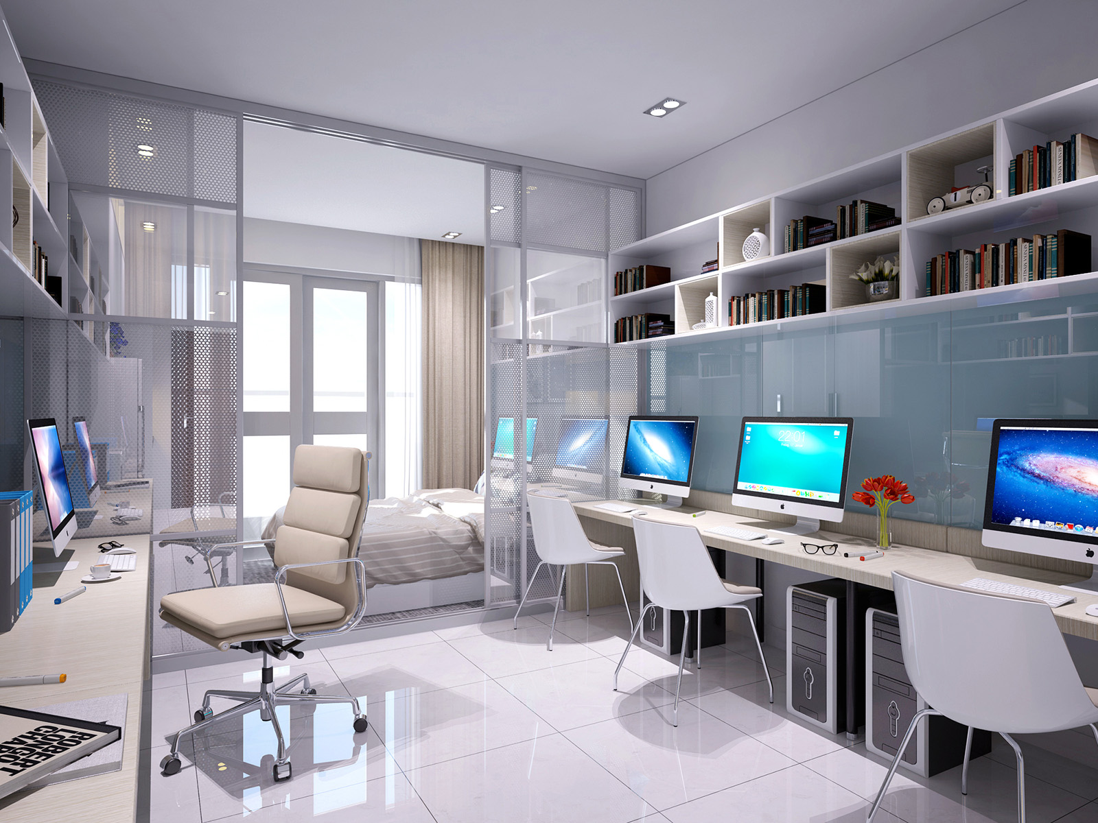 An artist’s impression of the interior of an officetel unit. (Photo: TL)