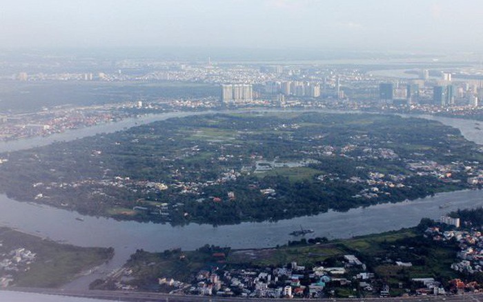 An aerial view of Thanh Da Peninsula. (Photo: Le Anh)