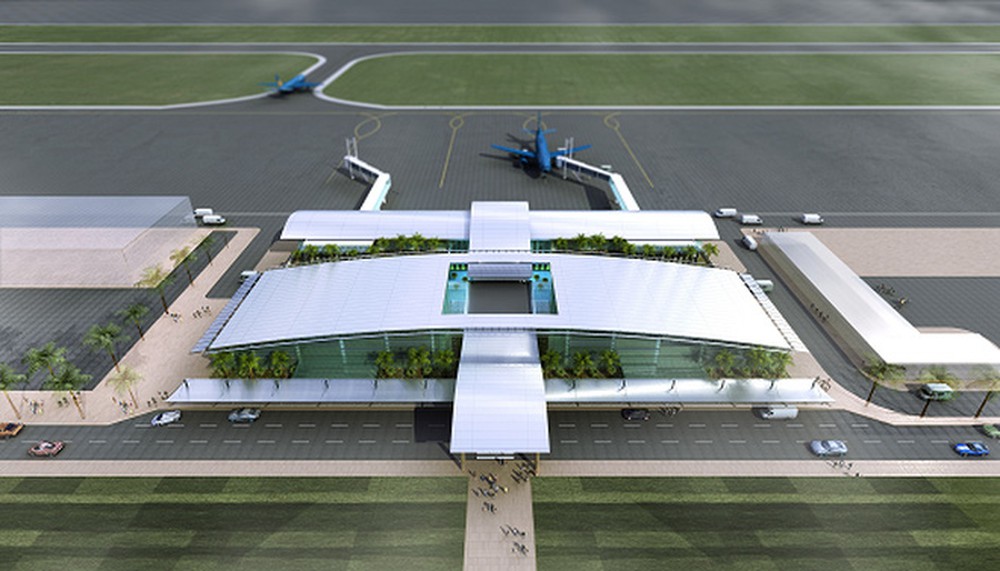 An artist's impression of Sa Pa airport.