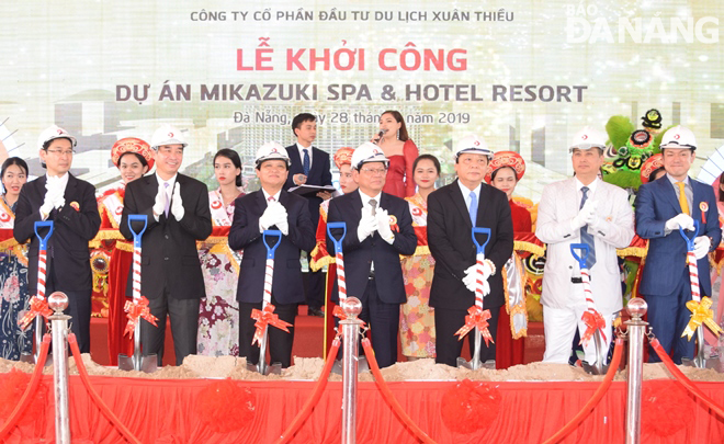 Ground breaking ceremony of Mikazuki Spa & Hotel Resort project in Da Nang.