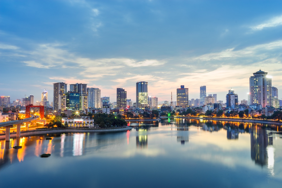 Urban areas like Hanoi are positioned to become a smart/tech city.