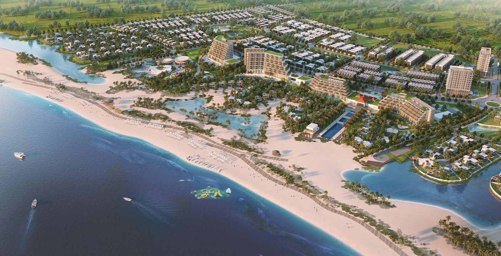 The artist impression of Lac Viet Tourist City in Binh Thuan province.