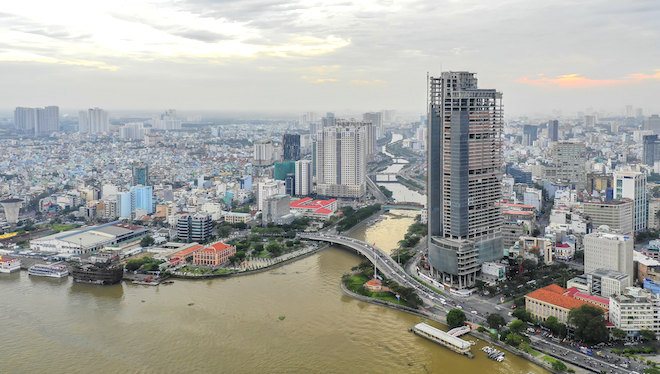 A long-delayed project in Ho Chi Minh City's central business district.