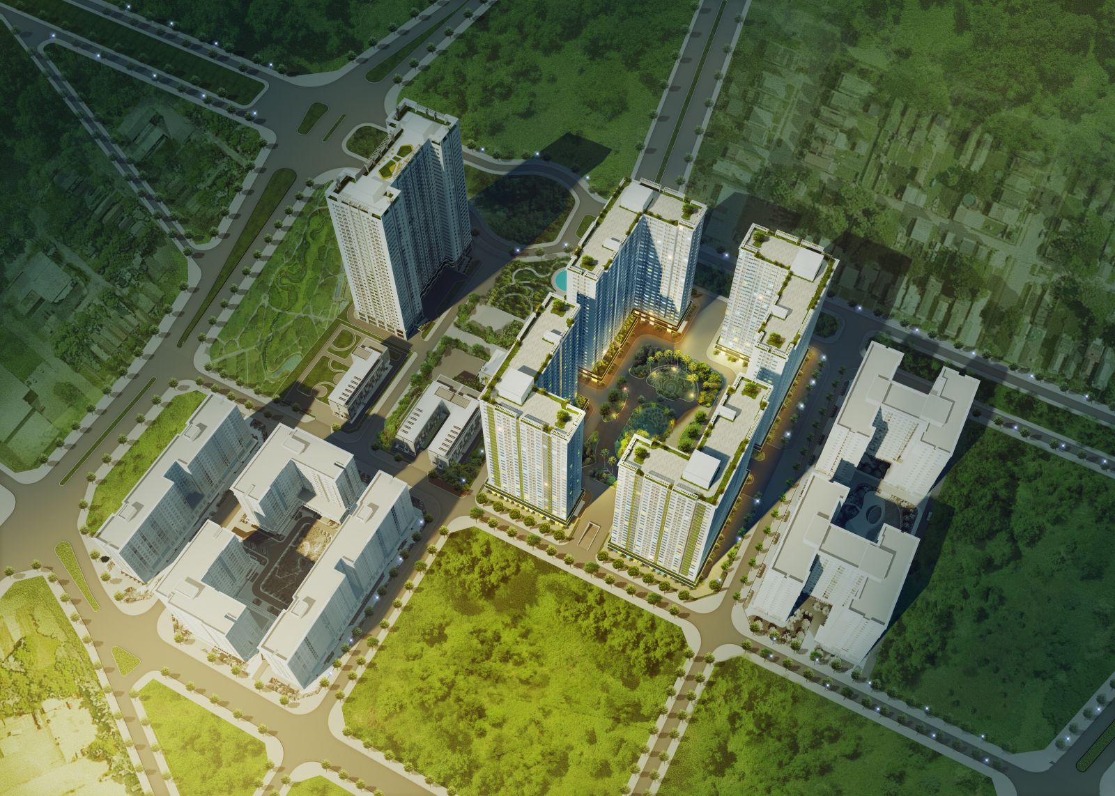 Artist's impression of a social housing project in Hanoi.