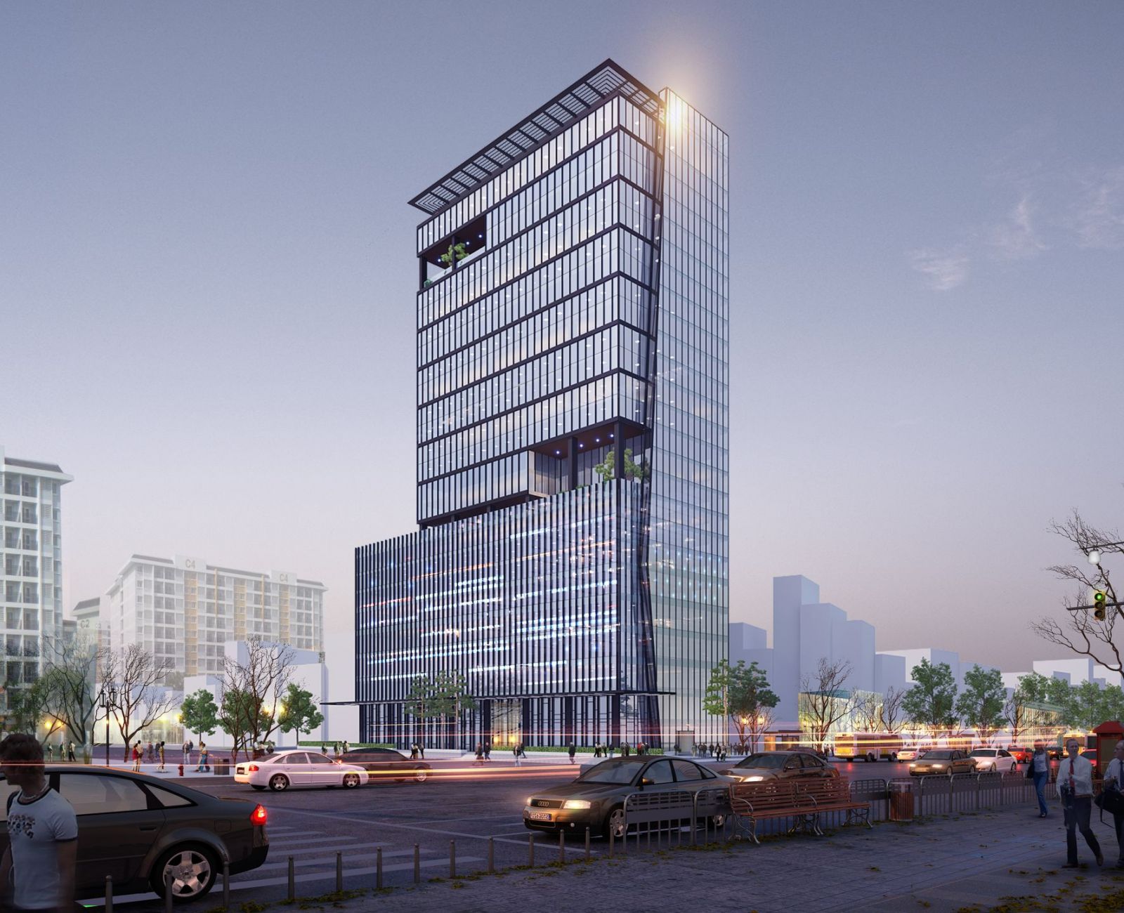Leadvisors Tower, expected to be put into operation in the third quarter of 2019, is one of the few Grade A buildings in the west of Hanoi.