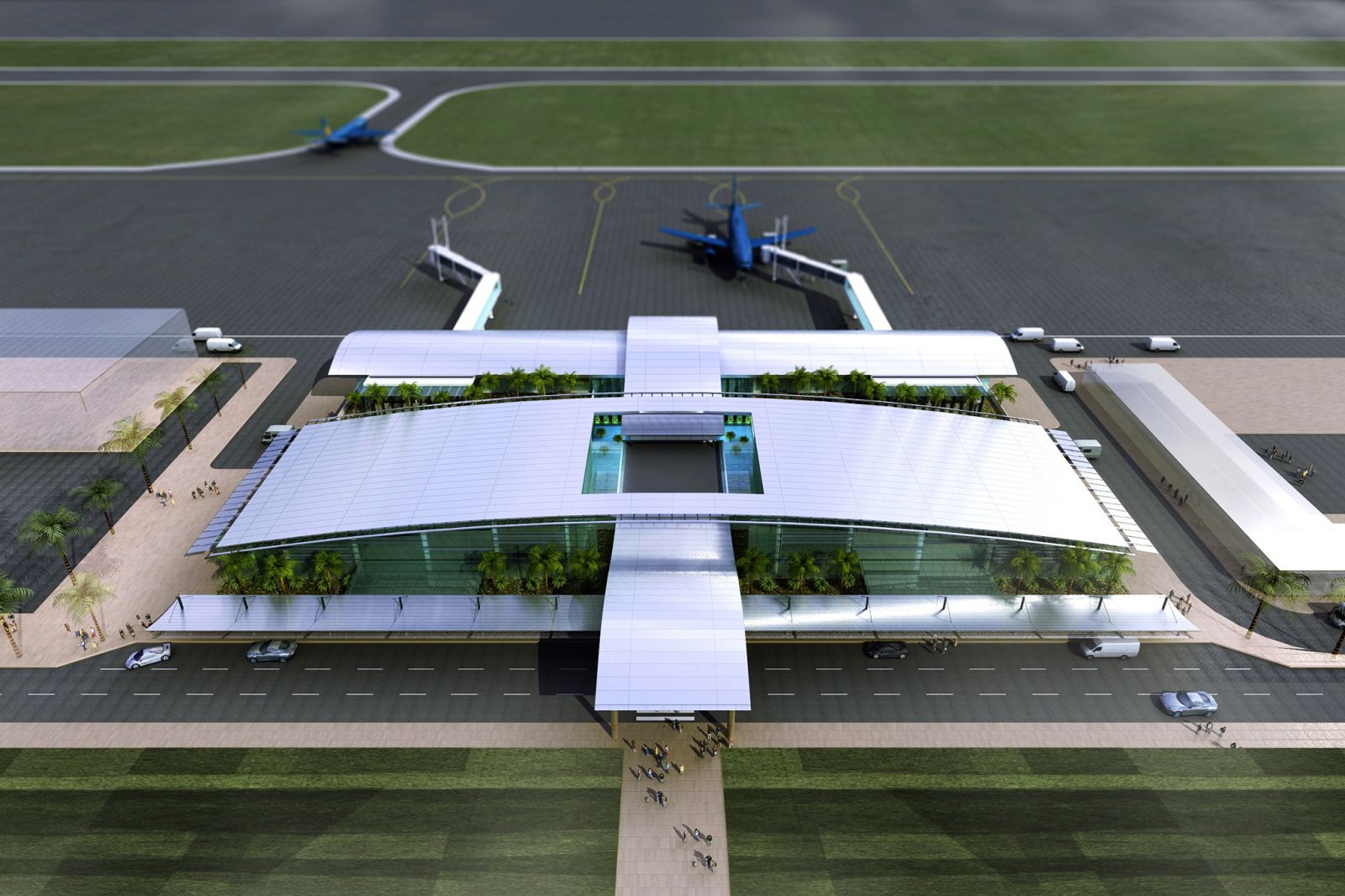 A mock-up of Sa Pa Airport. (Photo: moitruongvadothi.vn)