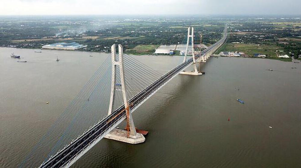 Vam Cong bridge over the Hau river. (Photo: Vnexpress)