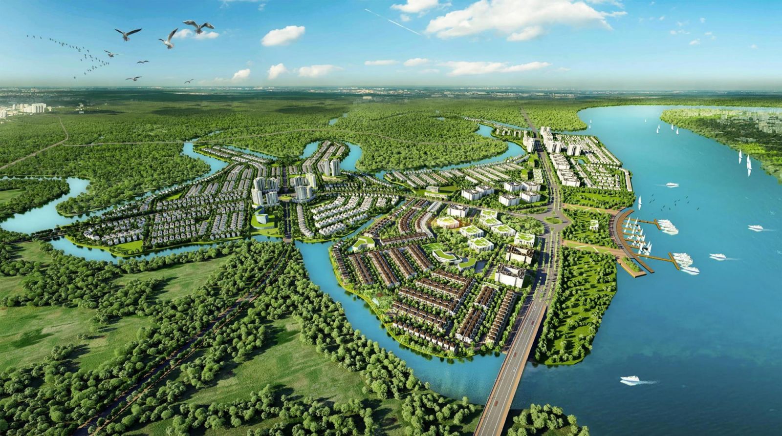 The Aqua ecological urban development project developed by Novaland in Dong Nai province.