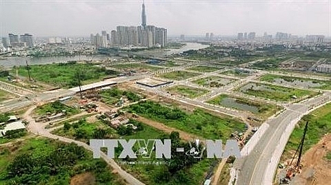 HCM City will hold an auction to find investors for projects on nine land plots in the Thu Thiem new urban area in District 2. (Photo: VNA)
