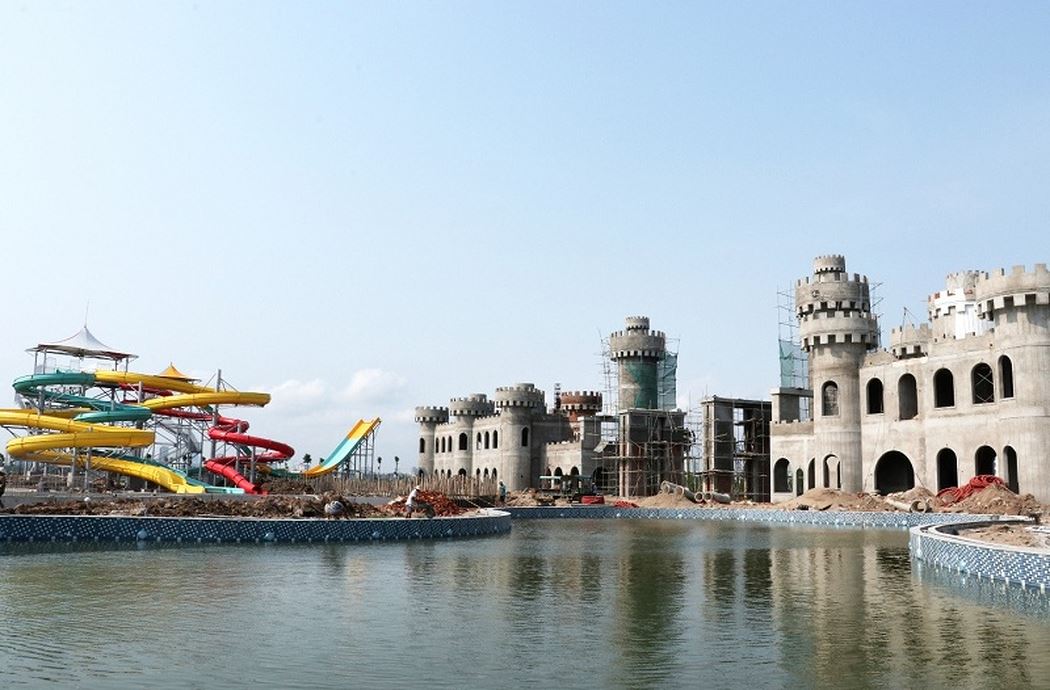 A corner of Thanh Hà Water Park which will be completed next month. (Photo: courtesy of Mường Thanh Hospitality