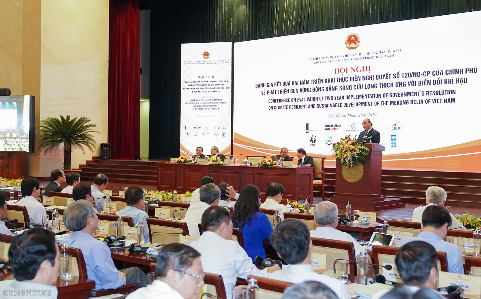 A view of the thematic forum on master planning, regional coordination mechanism and investment attraction for the Mekong Delta. (Source: VGP)