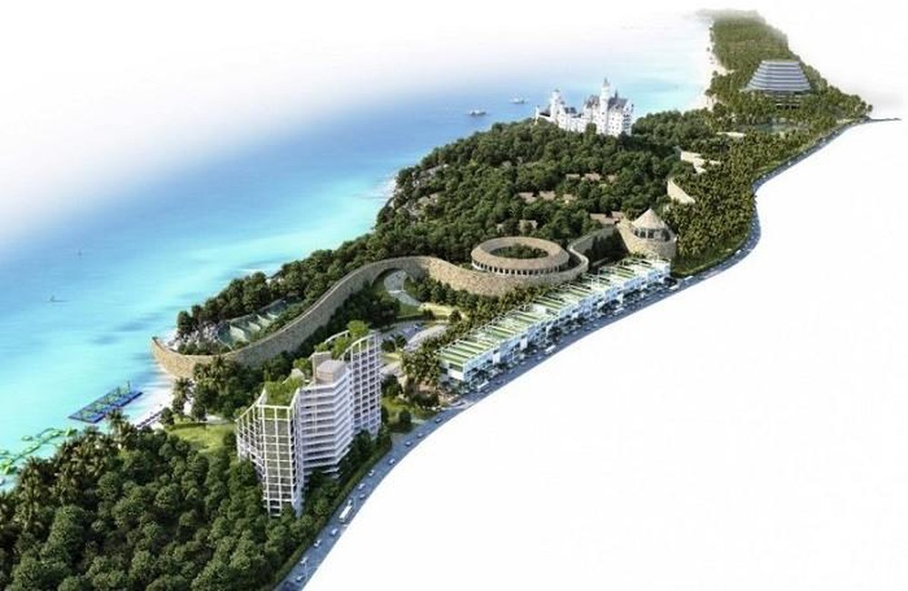 An artist's impression of the King Bay Sa Huynh resort in Quang Ngai province.