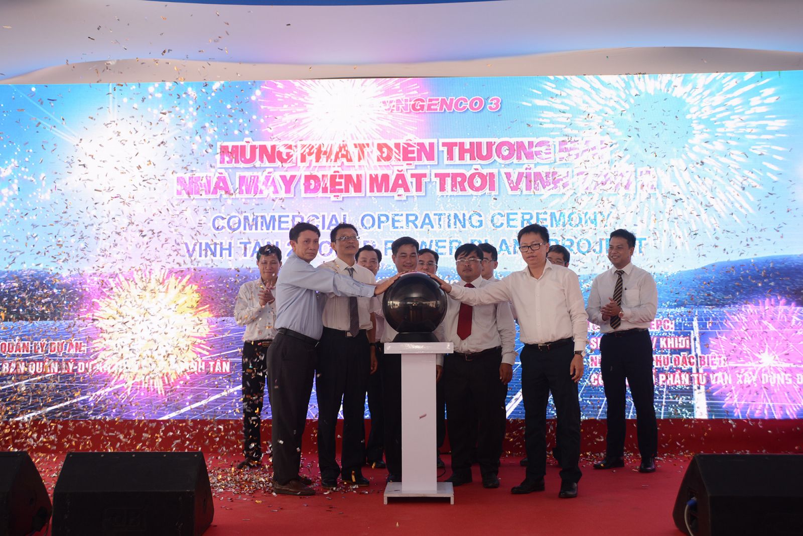Vinh Tan 2 solar power plant in Binh Thuan was officially put into commercial operation on June 22.