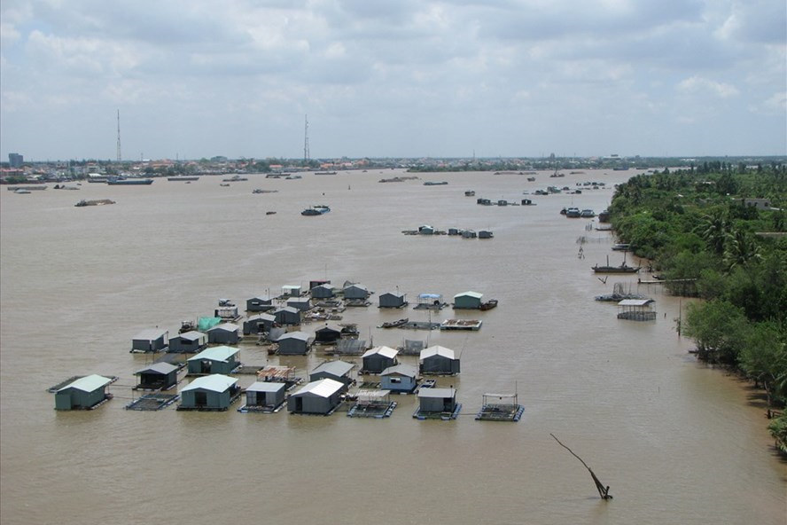 Flood in Mekong Delta.