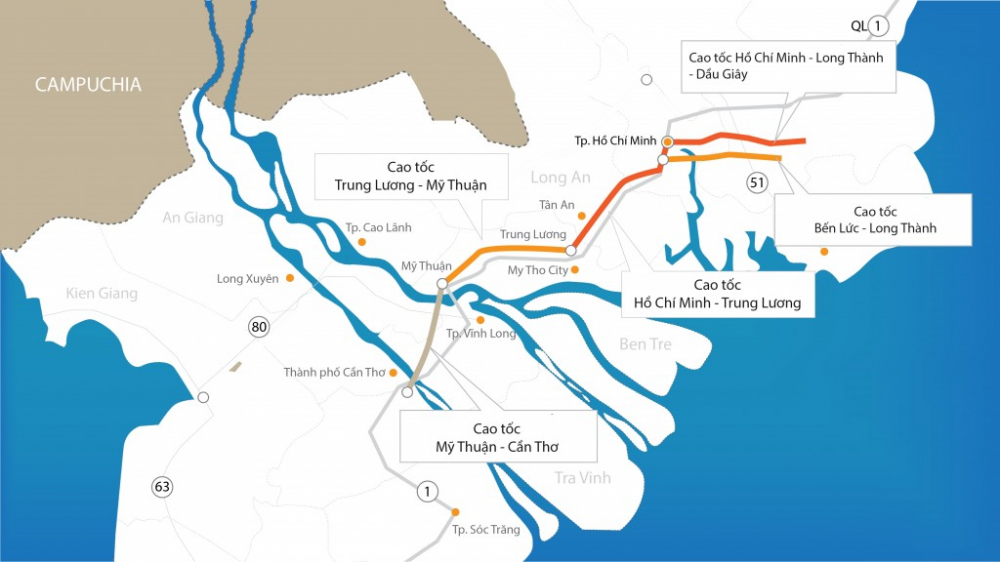 Trung Luong - My Thuan Expressway project is at risk of being suspended by lack of funding.