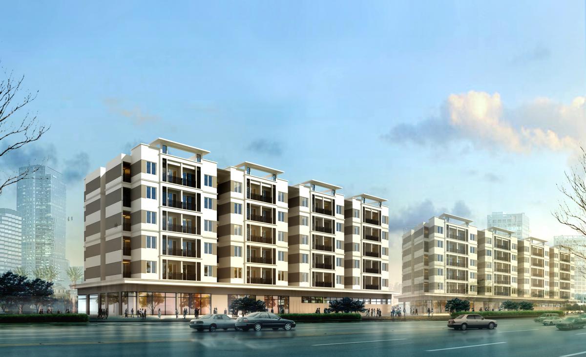 An artist's impression of Thanh Lam - Dai Thinh 2 social housing project in Me Linh District.