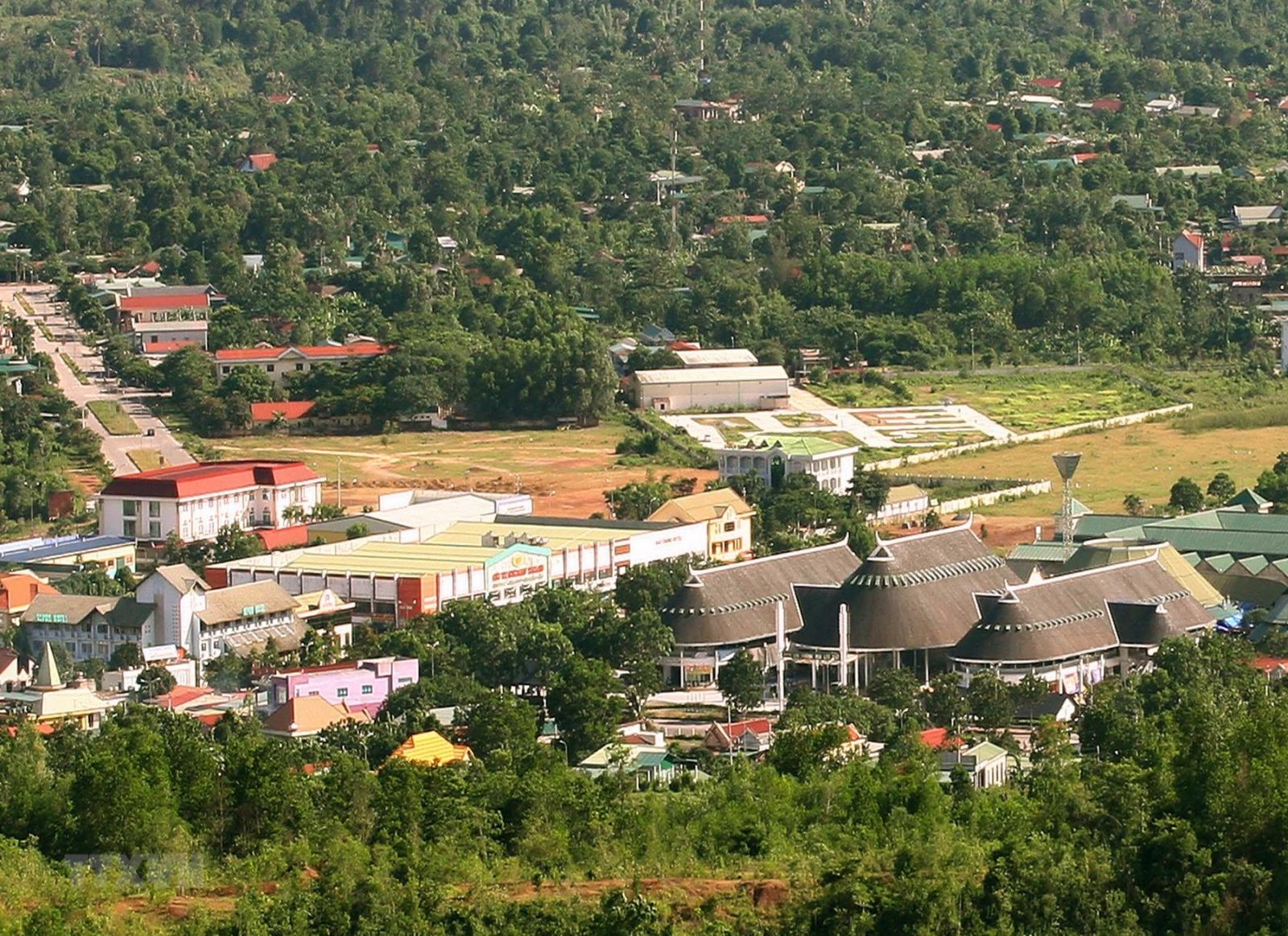 An aerial view of Quang Tri's Lao Bao special economic zone. (Photo: Ho Cau/VNA)