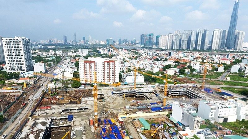 A bird’s eye view of the Laimian City project in District 2, HCMC.