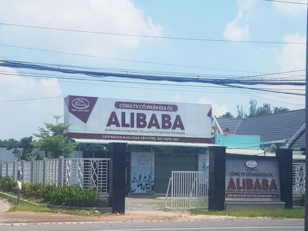 An office of Alibaba in Dong Nai Province’s Long Thanh District. Ministry of Public Security is investigating 29 projects of Alibaba. (Photo: PLO)
