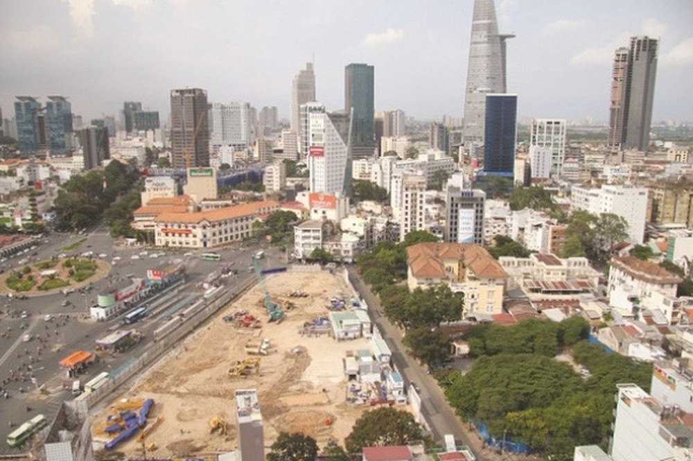 The property project at Ben Thanh Quadrangle in downtown HCMC. (Photo: Thanhnien.vn)