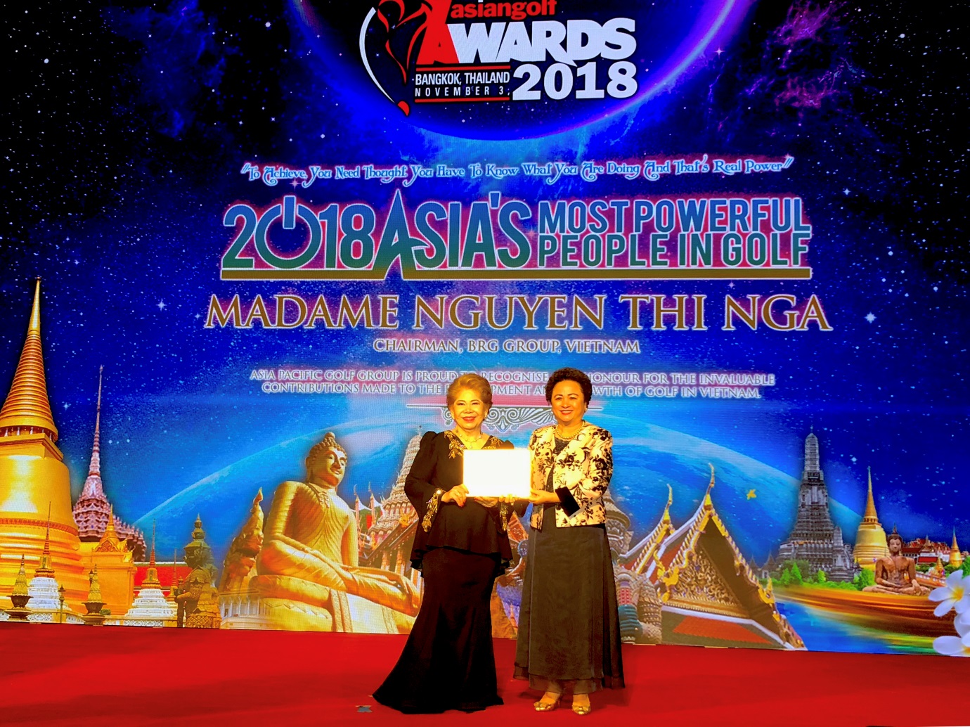 Madame Nguyen Thi Nga, BRG Chairman was named in the list of “Asia’s Most Powerful People in Golf” at the Asia-Pacific Golf Summit 2018