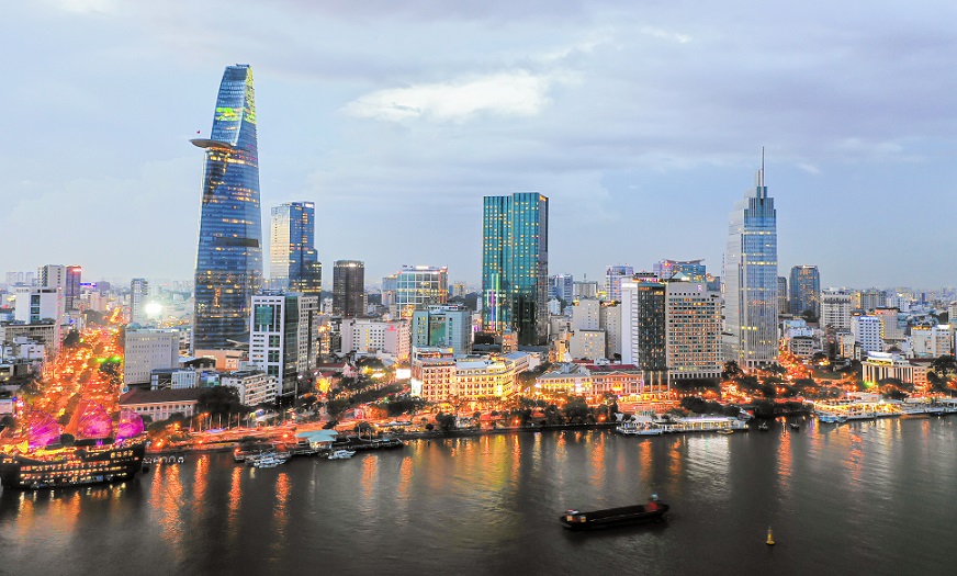 Thành phố Hồ Chí Minh đứng thứ 2 với tổng vốn đăng ký hơn 1 tỷ USD, chiếm 12% tổng vốn đầu tư.